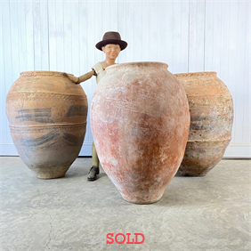 Large Antique Terracotta Pots