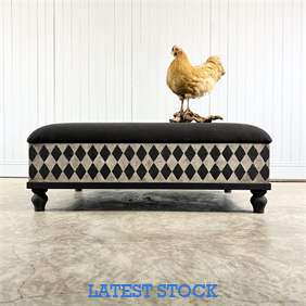 Italian Inspired Harlequin Ottoman