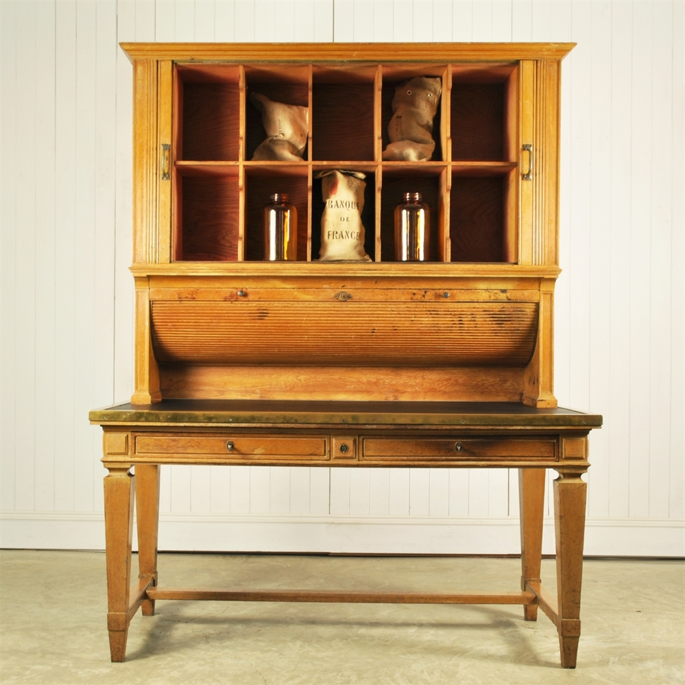 1930 S Art Deco Desk Beautifully Authentic Oak Roll Top Desk
