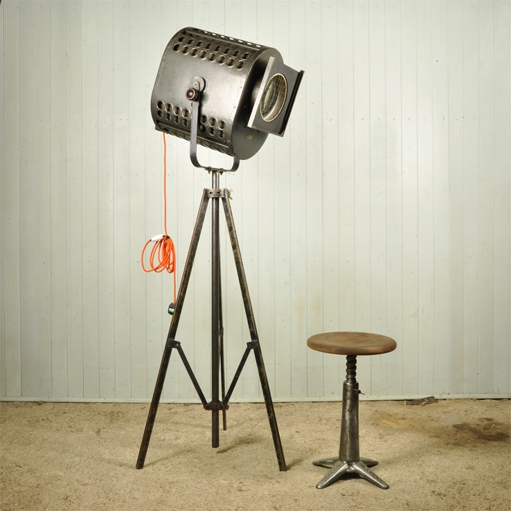 Large 1950's Theatre Light Vintage Lighting Original House