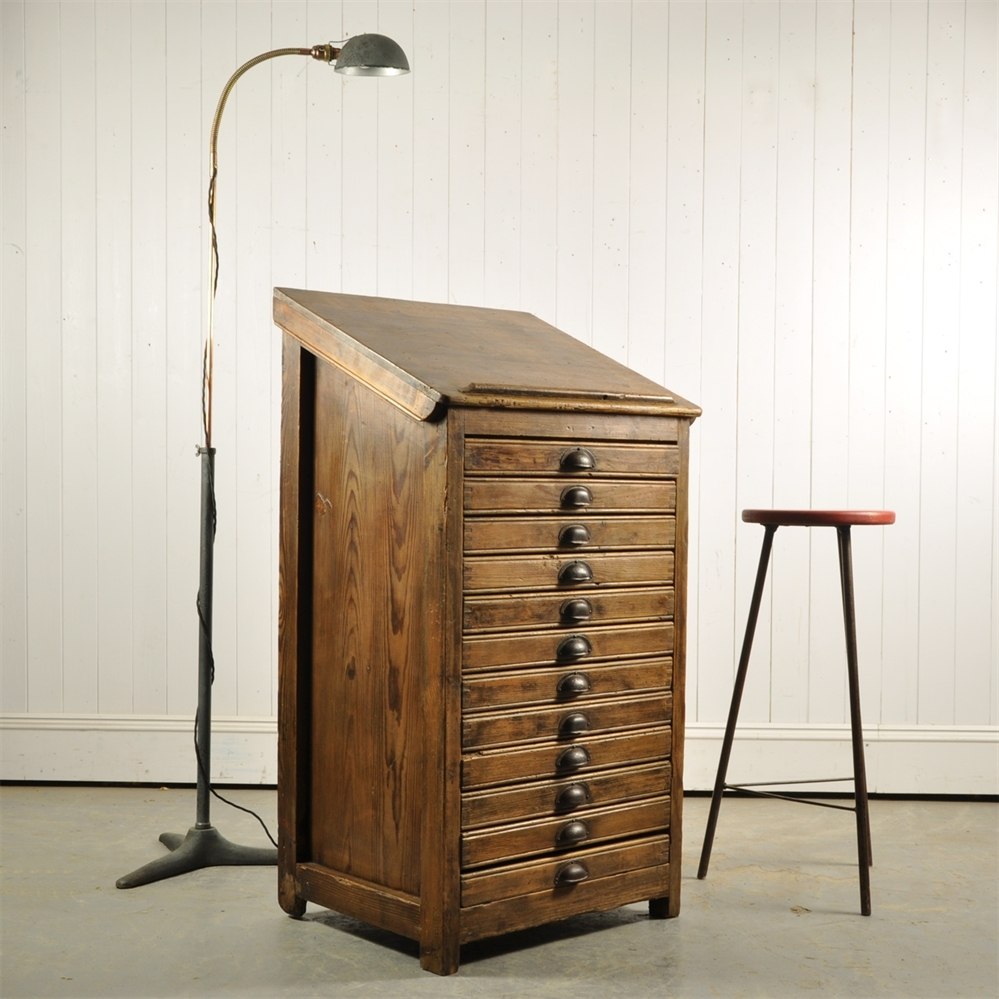 Vintage Printers Cabinet