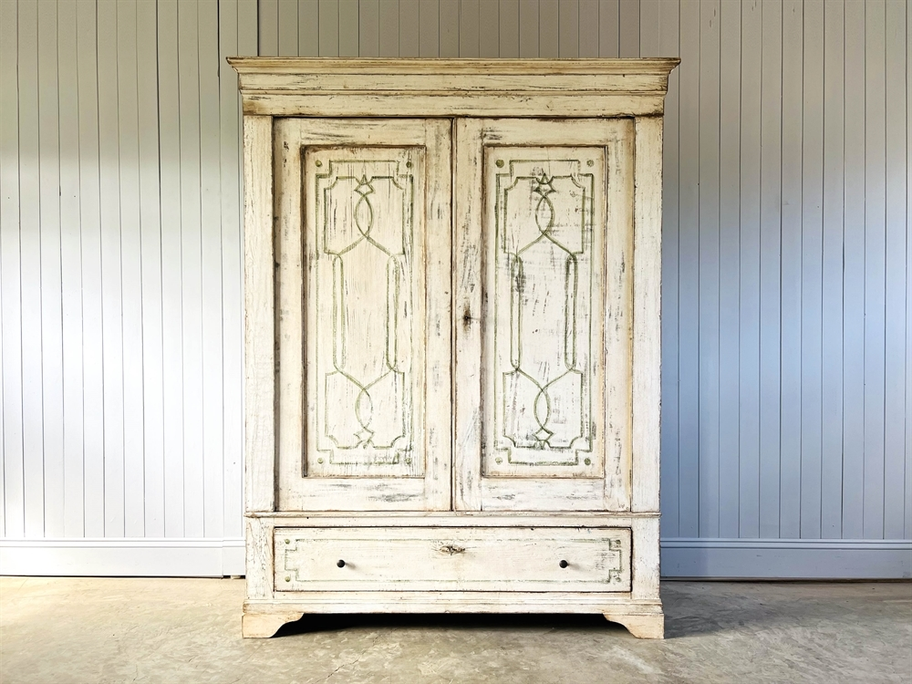 Painted Antique Italian Cupboard, We sourced this Late 19th Century