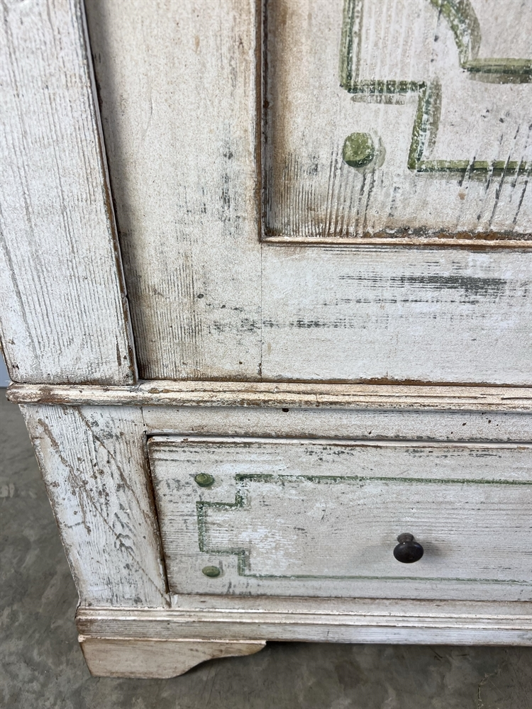 Painted Antique Italian Cupboard, We sourced this Late 19th Century