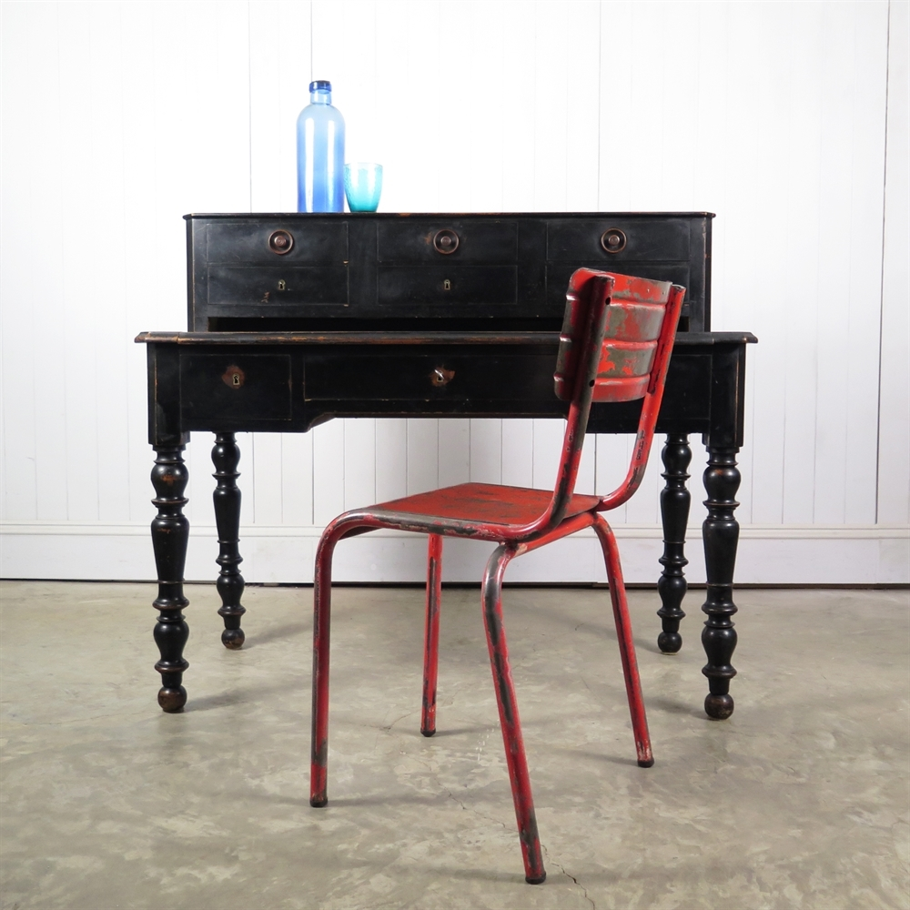 Black vintage on sale desk