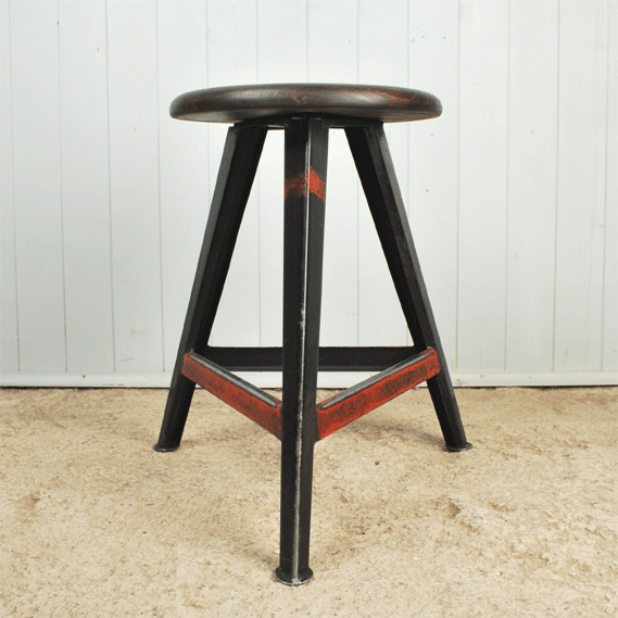 Vintage industrial stools deals