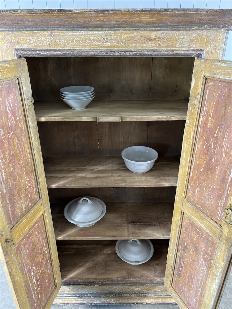 Painted Italian Cupboard, We believe this antique painted cupboard to