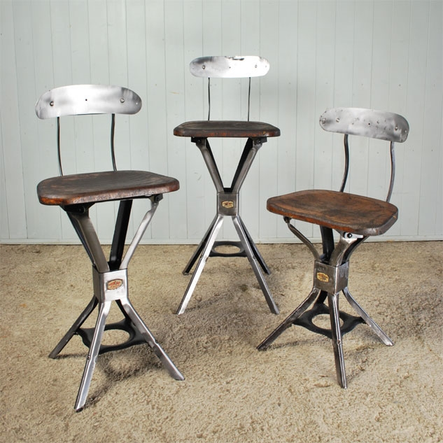 Vintage Evertaut Industrial Chairs Vintage Factory Furniture Original House