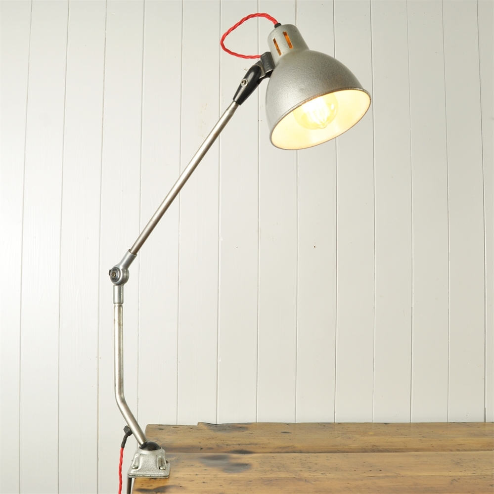 Vintage Factory Clamp Lamp Vintage Industrial Light Original House Vintage Industrial Furniture and Lighting Decorative Antiques