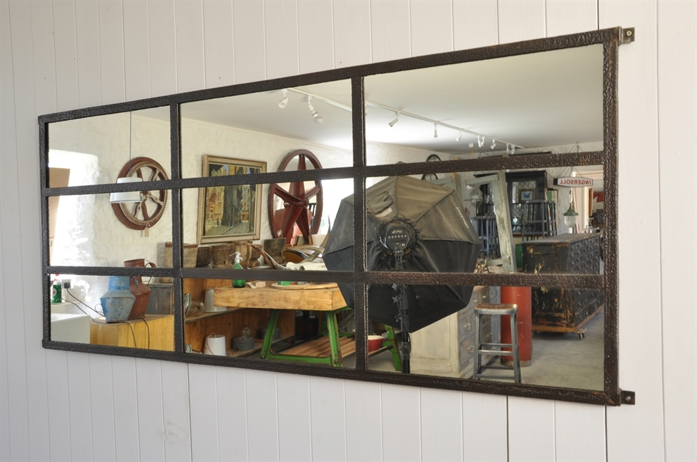 Antique Factory Window Mirror Original House Vintage Antique Factory Window Mirror