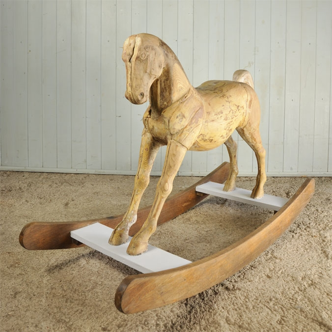 Antique Rocking Horse Vintage Children's Accessories Original House