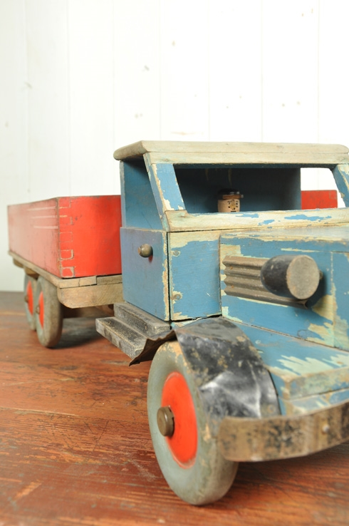 1930 s Wooden Toy Truck Vintage Children s Toys Original House