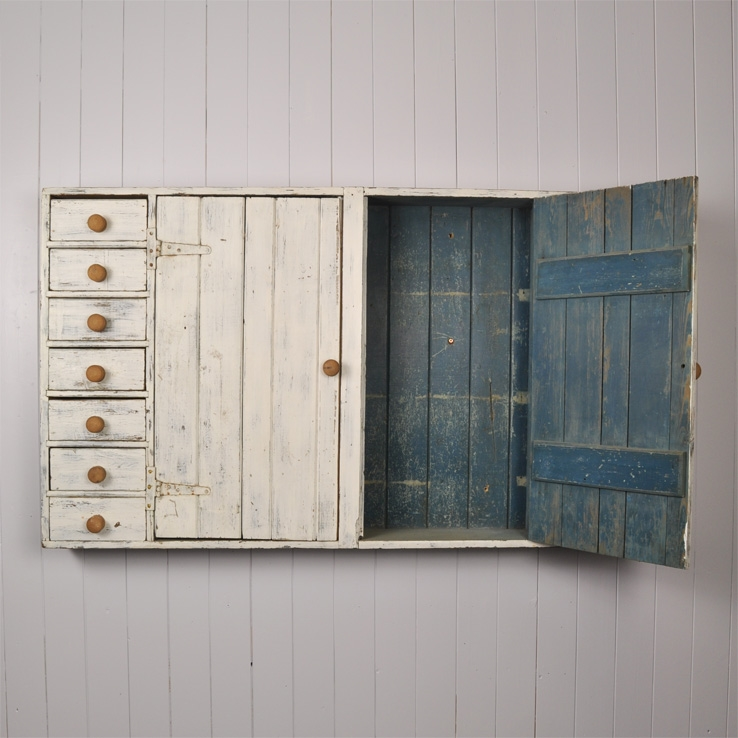 Skinny Wall Mounted Cupboard Vintage Cupboard Original House