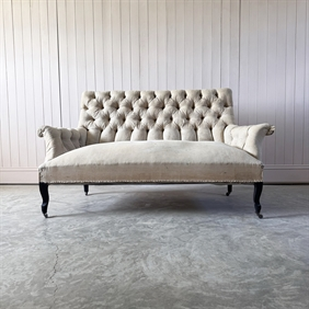 French Button Backed Sofa