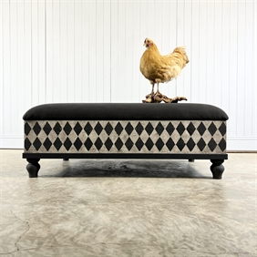 Italian Inspired Harlequin Ottoman