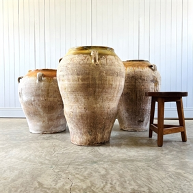 Large Tarragona Antique Olive Jars