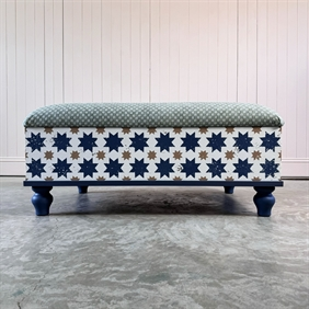 Blue Stars Ottoman