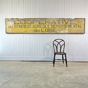 Large Antique French Cooperative Sign