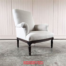Upholstered French Armchair