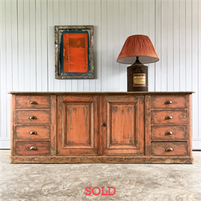 Painted Flemish Sideboard