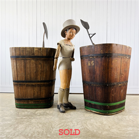 Wooden Grape Harvesting Tubs