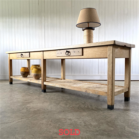 Large Beech Bakers Table