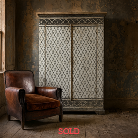 Harlequin Painted Italian Cupboard