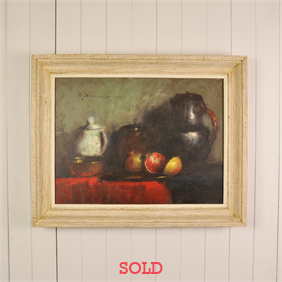 Framed Still Life Oil Painting