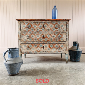 Painted Spanish Chest of Drawers