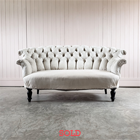 French Button Backed Sofa