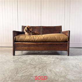 Spanish Leather Sofa