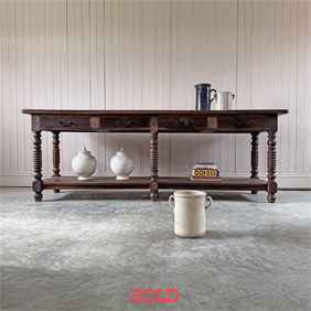 Antique Walnut Drapers Table