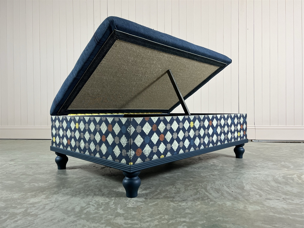 Grain Sack Ottoman - Image 3