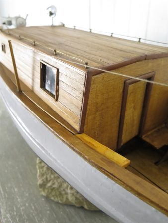 Vintage Wooden Gunboat