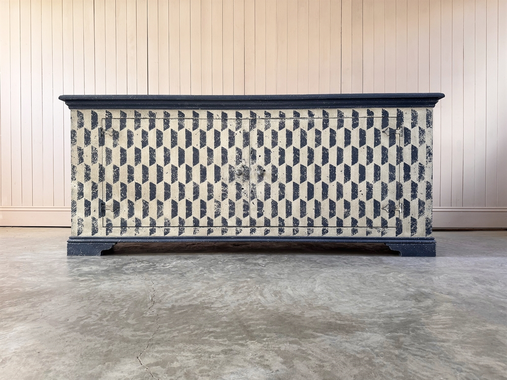 Stiffkey Blue Chevron Sideboard - Image 9