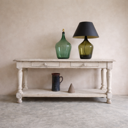 Upcycled French Bottle Lamps