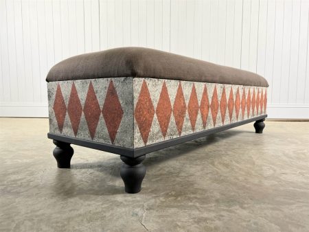 Large Harlequin Footstool