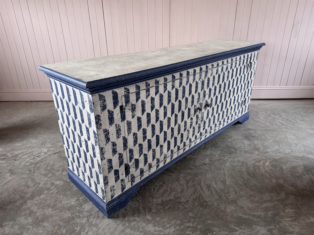 Stiffkey Blue Chevron Sideboard - Image 15