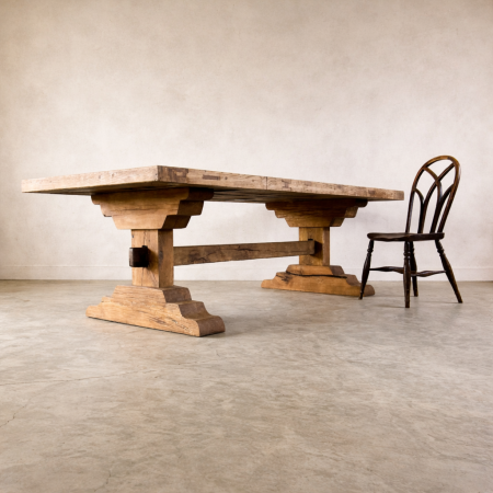 Oak and Elm Dining Table