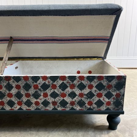 Grain Sack Footstool