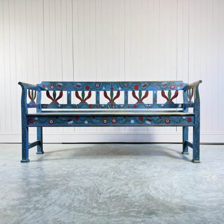 Folk Art Hungarian Bench
