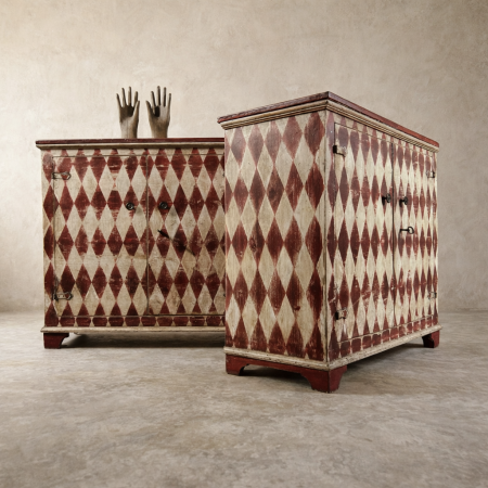 Harlequin Painted Chests