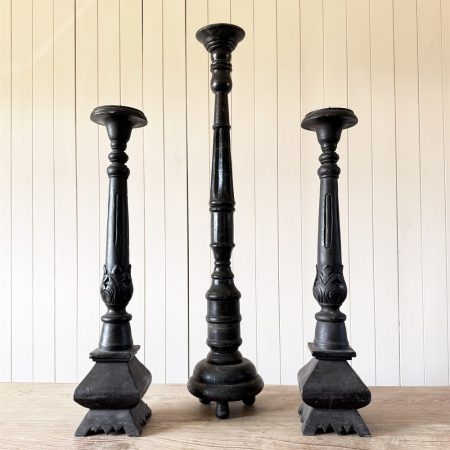 C19th Altar Candle Sticks