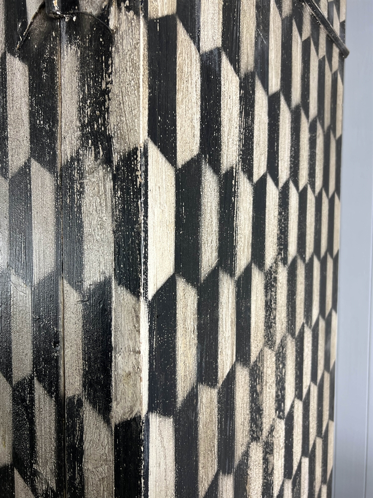 Harlequin Painted Cupboard - Image 13