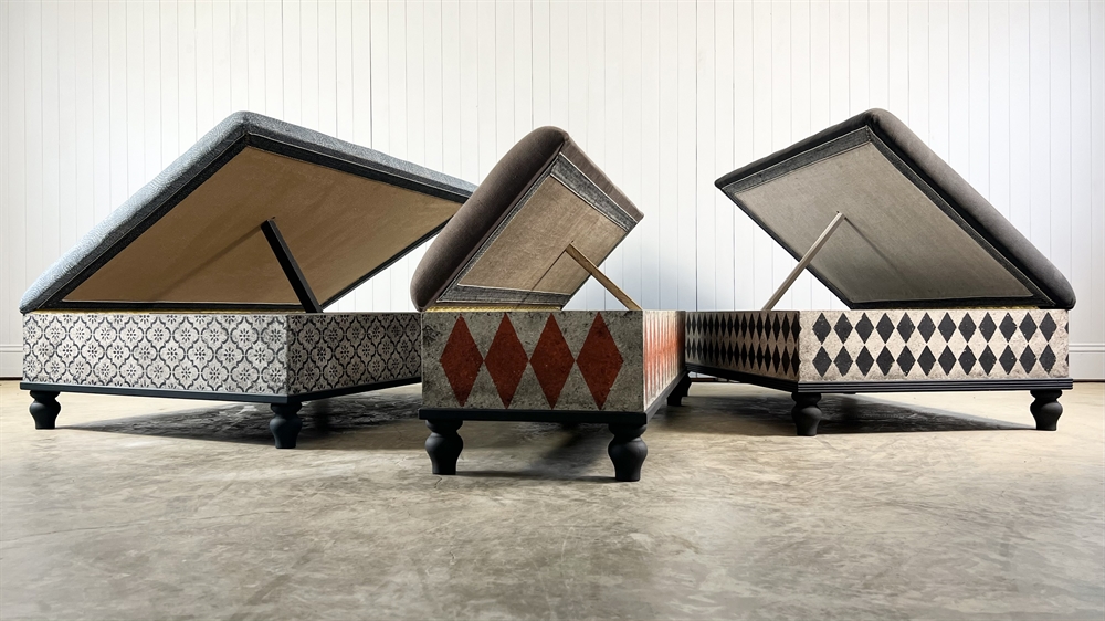 Fermoie Upholstered Ottoman - Image 5