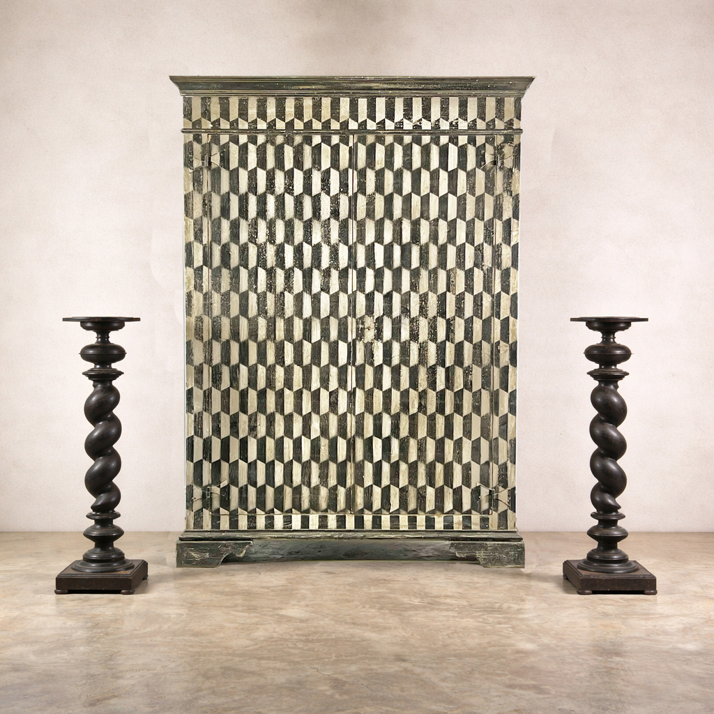 Harlequin Painted Cupboard