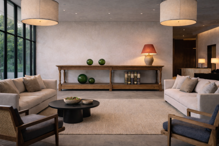 Antique Oak Drapers Table