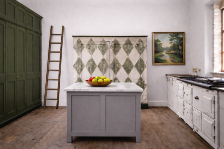 Harlequin Painted Cupboard